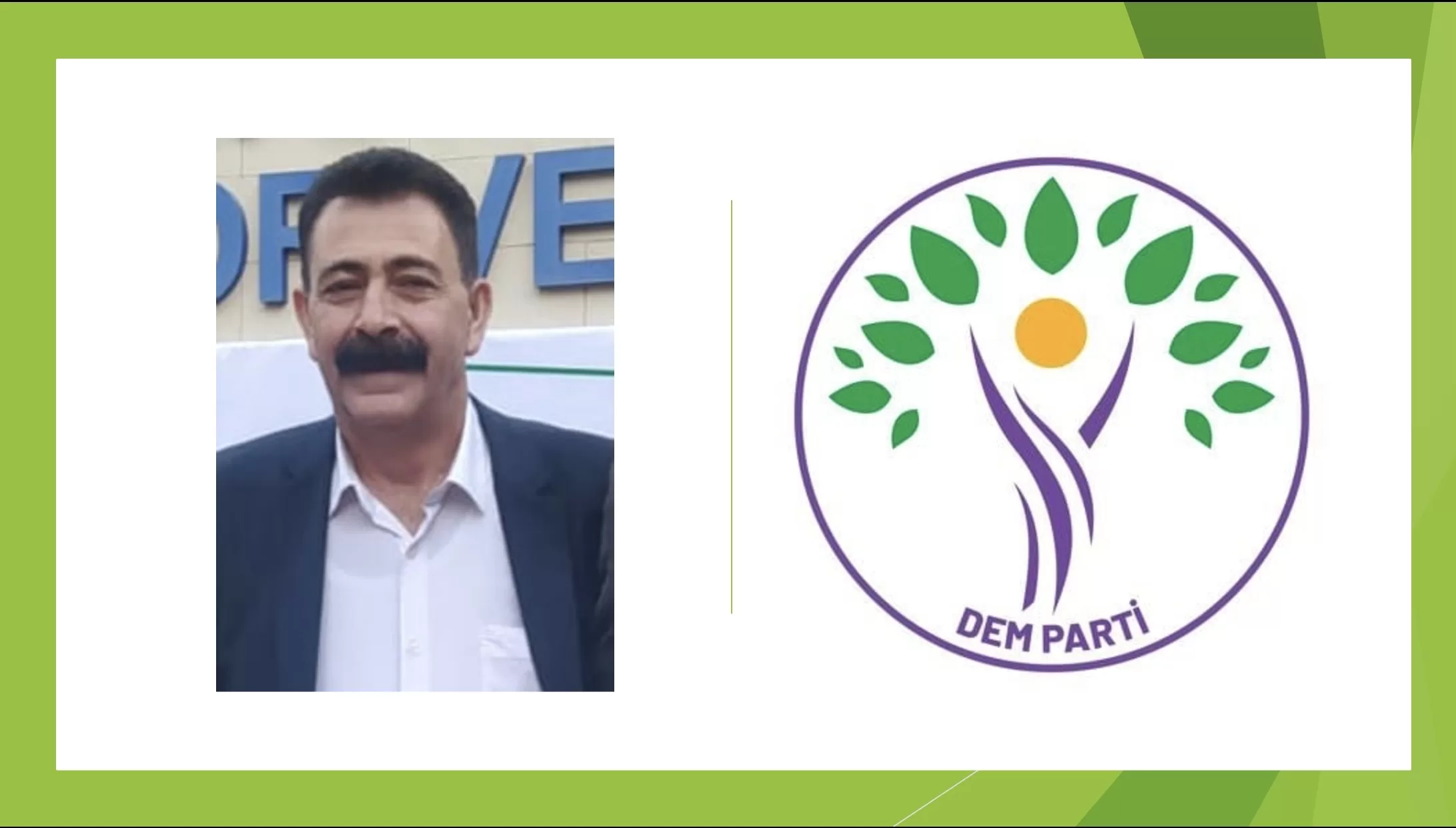 Mehmet Akkuş, DEM Parti Ağrı Belediye Başkan Aday Adaylığına Müracaat Etti
