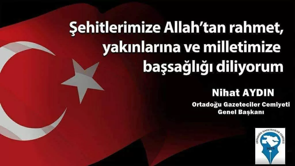 OGC Genel Başkanı Aydın’dan Şehit Askerlerimize Başsağlığı Mesajı