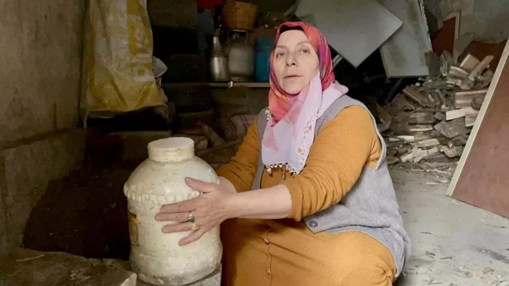 Ağrı’daki toprak altındaki peynirler çıkartıldı!