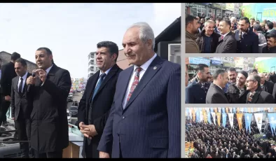 AK Parti Ağrı Belediye Başkan Adayı Aydın, sevgi seliyle karşılandı