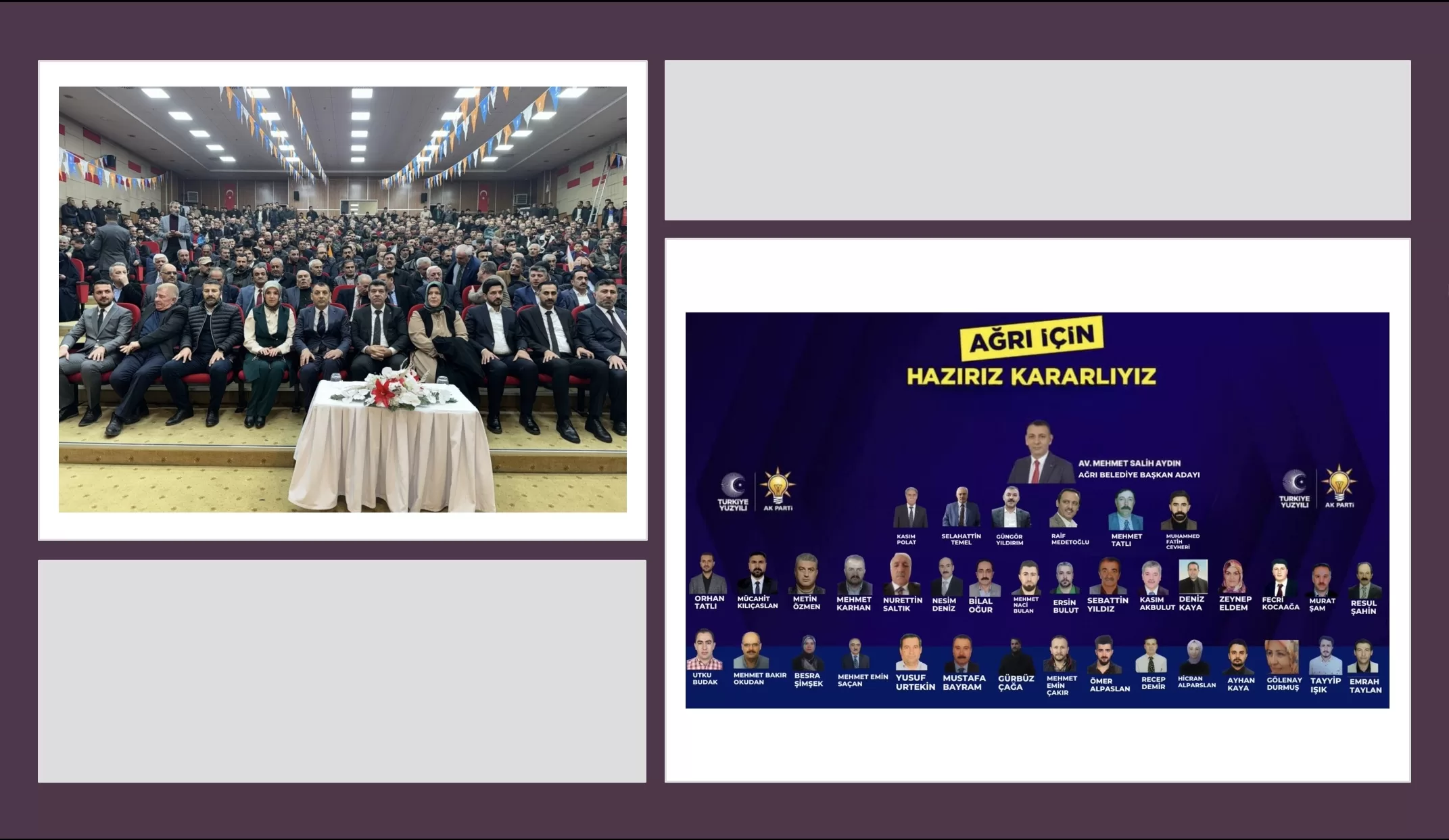 AK Parti Ağrı İl Genel ve Belediye Meclis Üyesi Adayları tanıtım toplantısı gerçekleştirildi