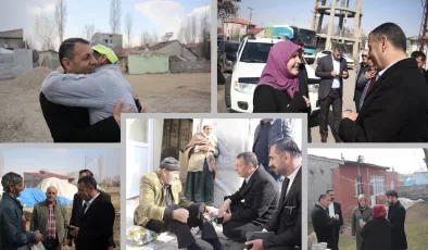 AK Parti Ağrı Belediye Başkan Adayı Salih Aydın, Kazım Karabekir Mahallesi’ni ziyaret etti