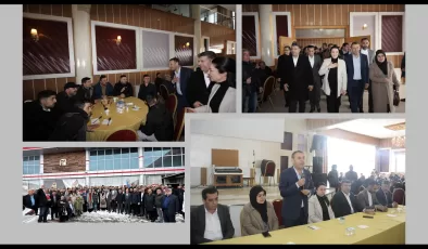 AK Parti Ağrı Belediye Başkan Adayı Mehmet Salih Aydın, miting havasındaki buluşmaya katıldı!