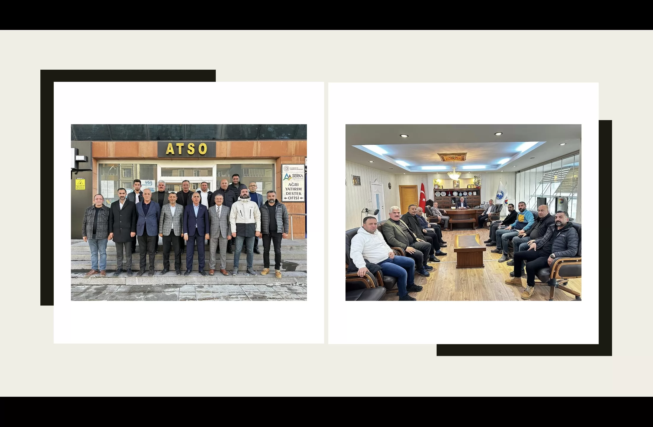 AK Parti Ağrı Belediye Başkan Adayı Salih Aydın, ATSO’yu ziyaret etti