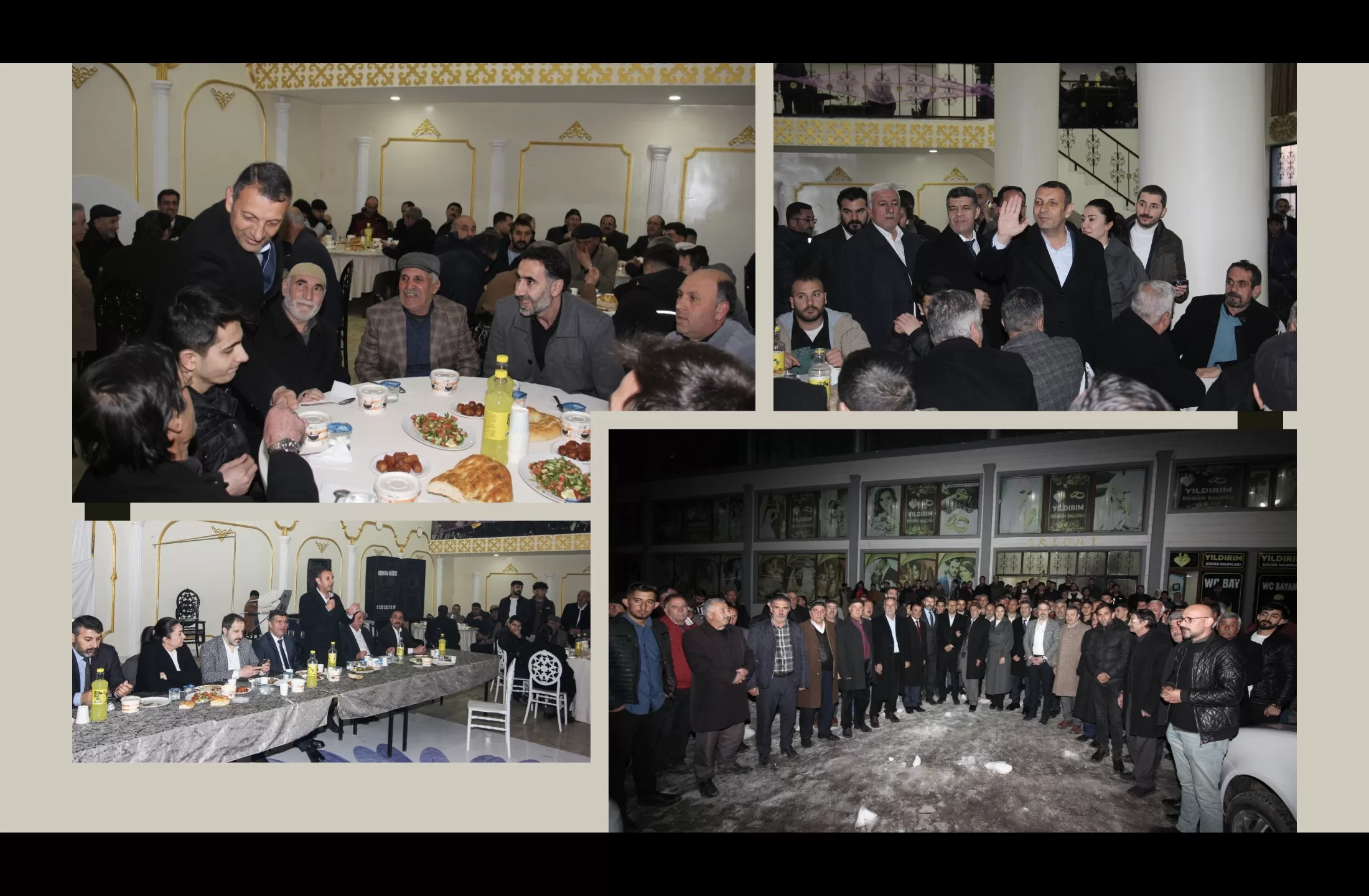 AK Parti Ağrı Belediye Başkan Adayı Salih Aydın, büyük ailelerin temsilcileriyle iftar yemeğinde buluştu