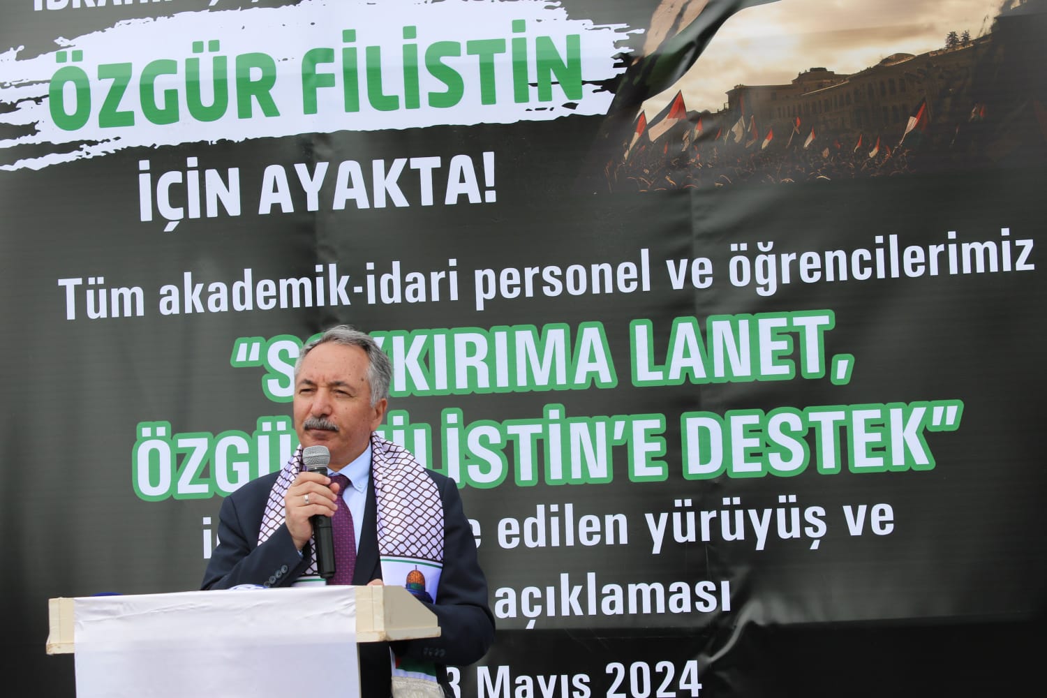 Prof. Dr. Karabulut: “Mazlum Filistin halkının ve onları destekleyenlerin yanında olduğumuzu ilan ediyoruz”