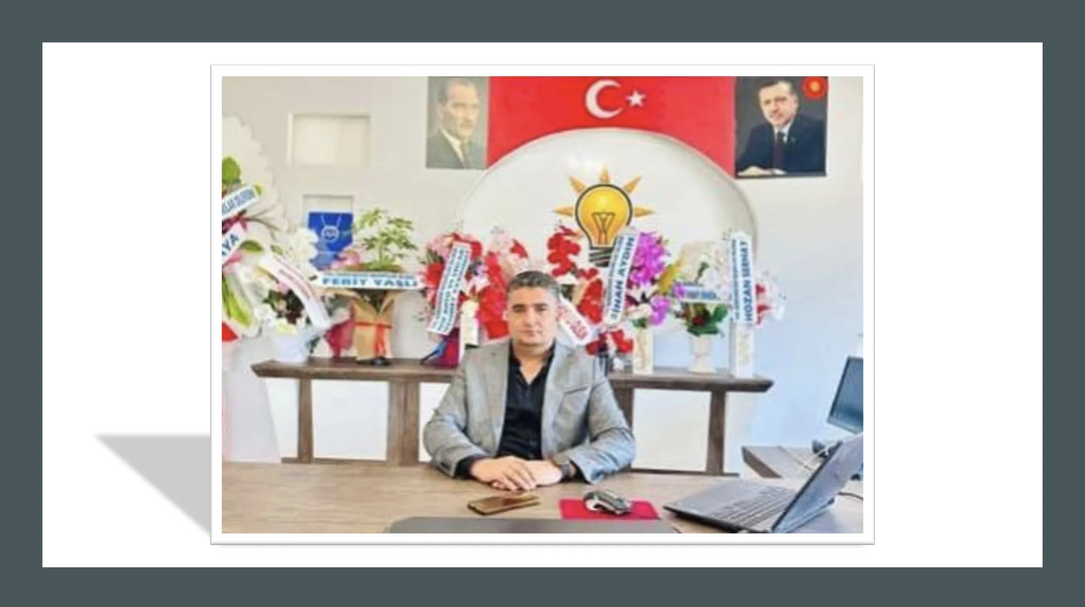 AK Parti Diyadin İlçe Başkanı Naci Kaya, yönetimini tamamladı