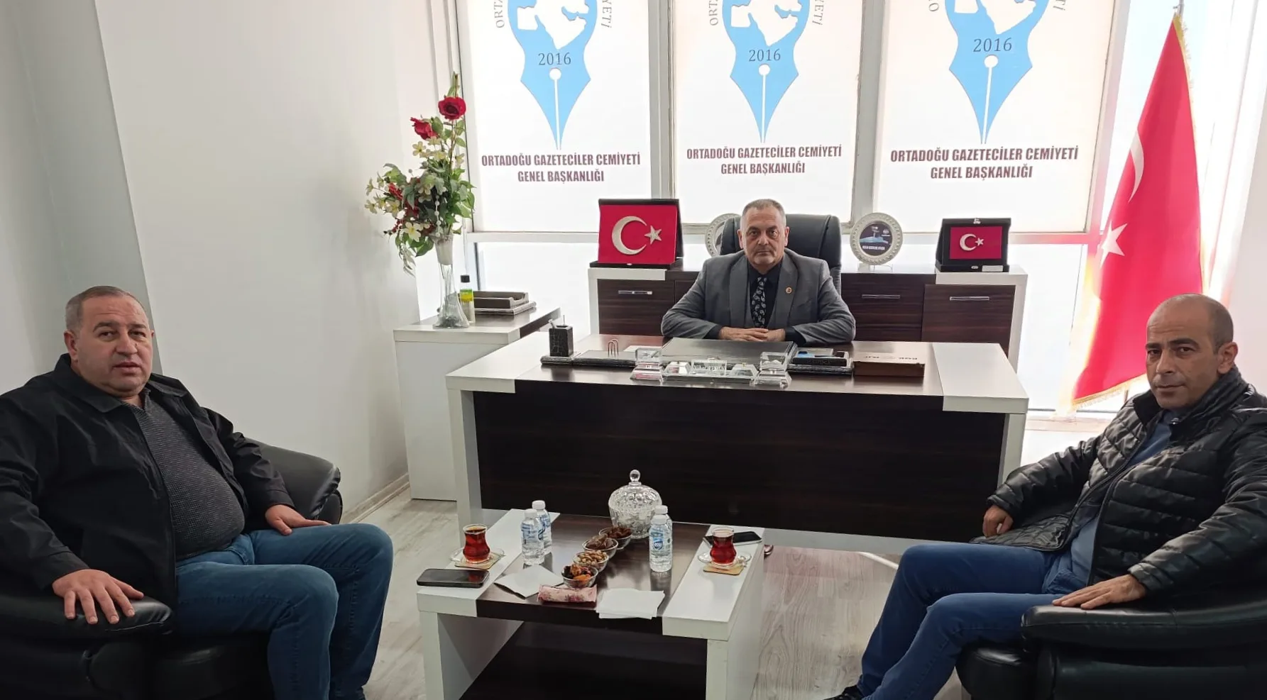 Mesut Demir ve İsrafil Avcı, OGC Genel Başkanı Aydın’ı ziyaret ettiler
