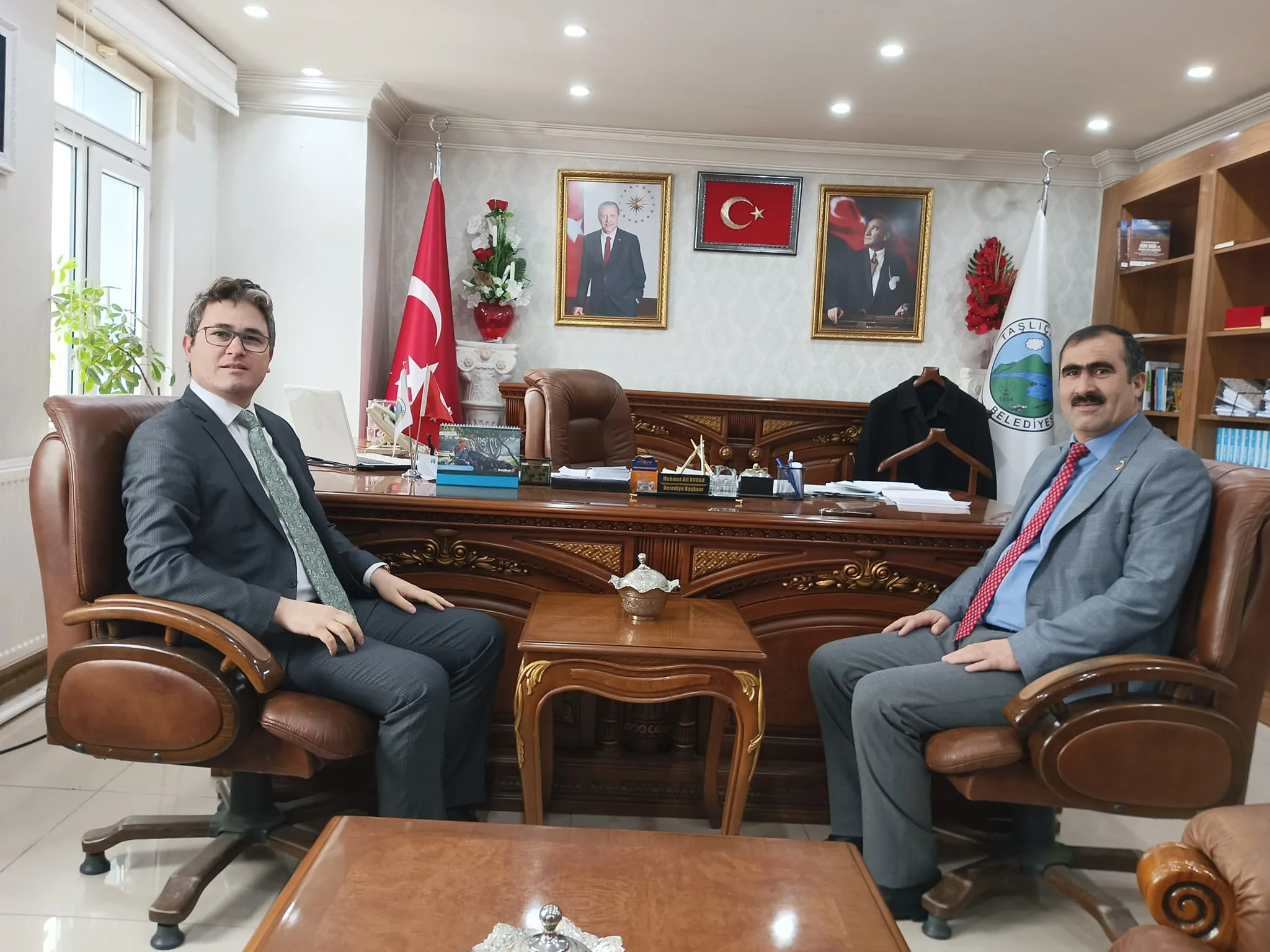 Taşlıçay Kaymakamı Arıkan, Başkan Budak’ı ziyaret etti