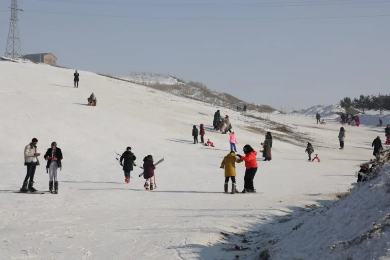 Küpkıran Kayak Merkezi, çocukların uğrak noktası oldu