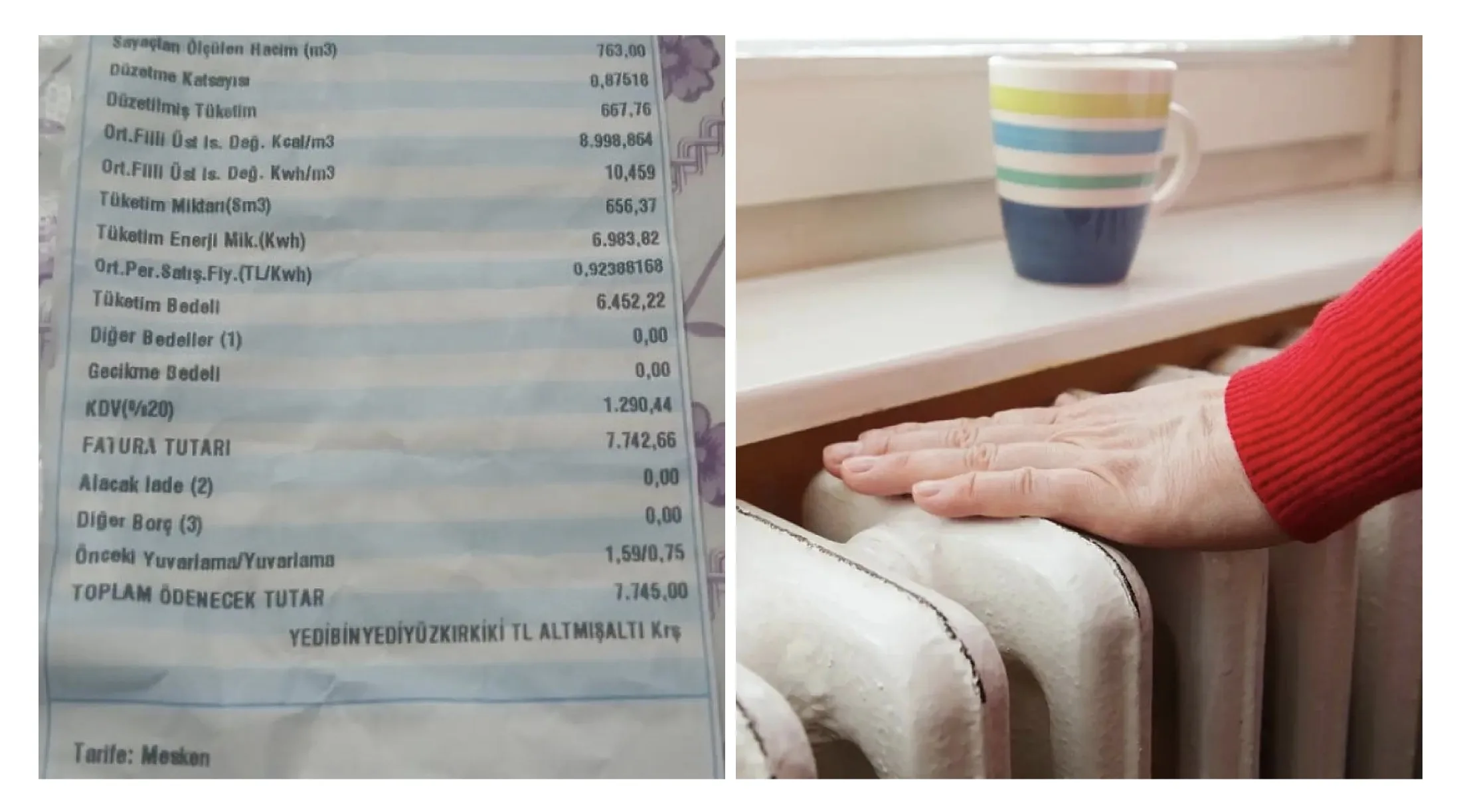 Ağrı’daki 7.745 TL’lik doğalgaz faturası tepki çekti!