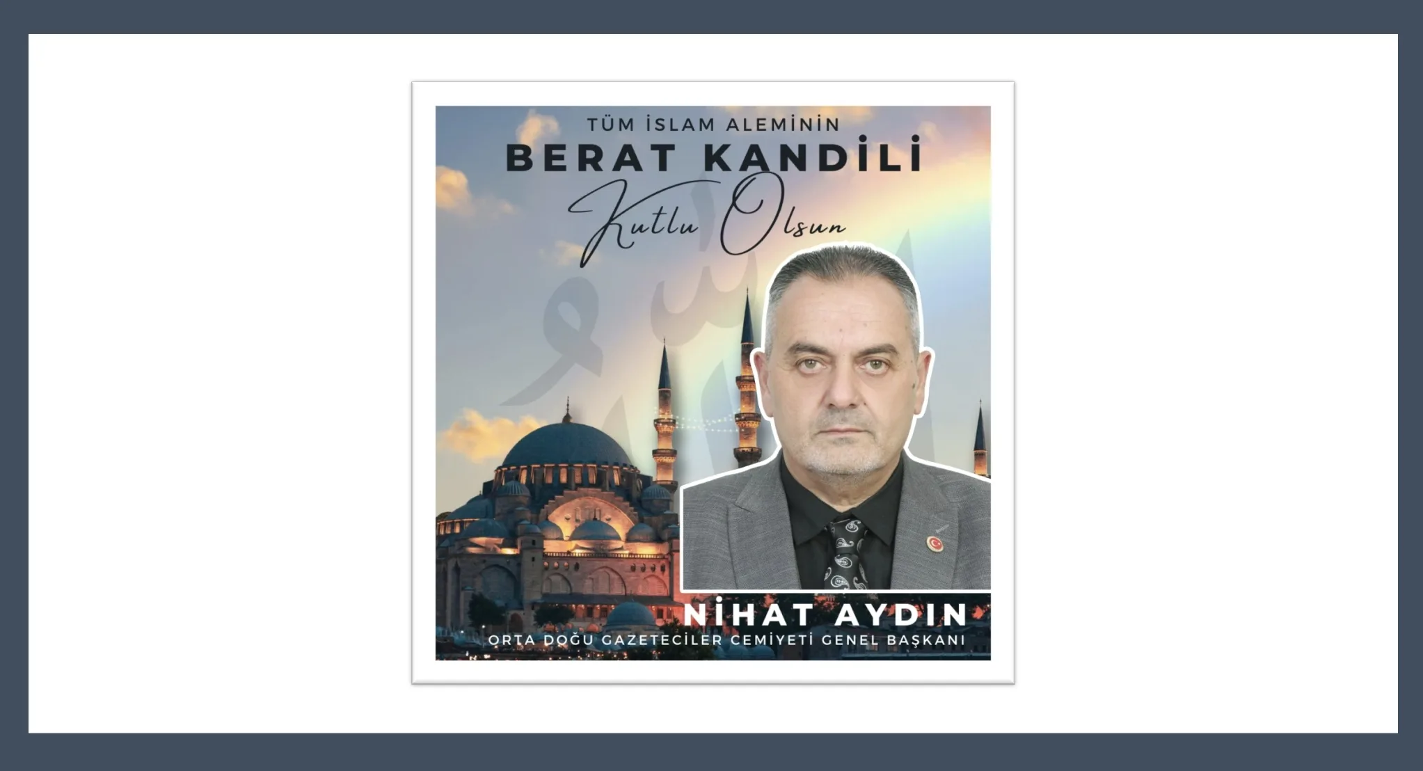 OGC Genel Başkanı Aydın’dan Berat Kandili Kutlama Mesajı