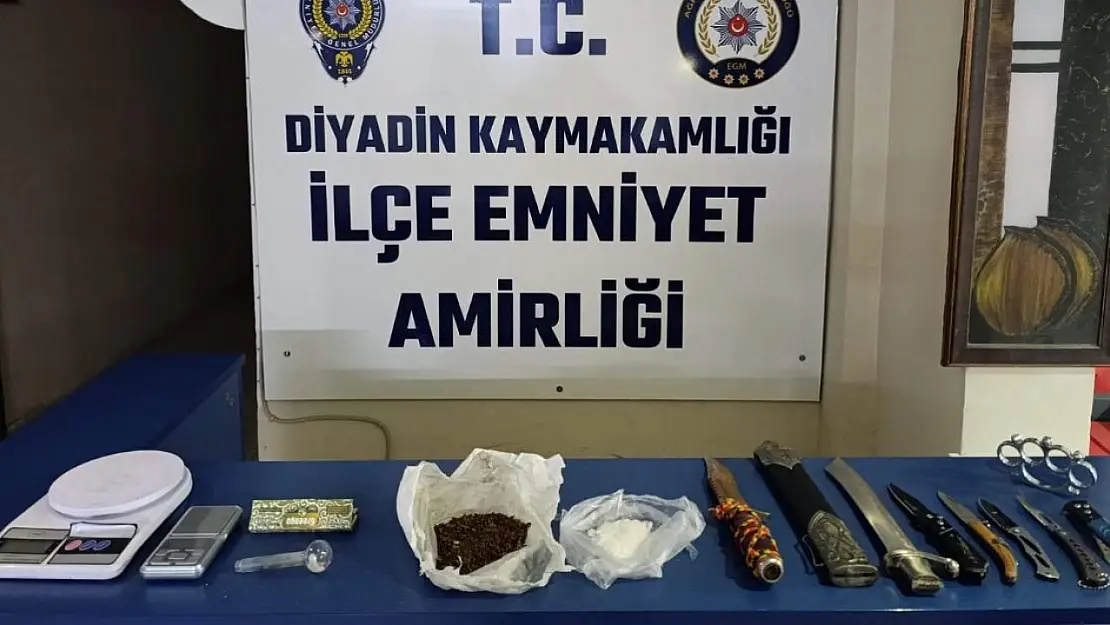 Diyadin’de uyuşturucu operasyonu düzenlendi!