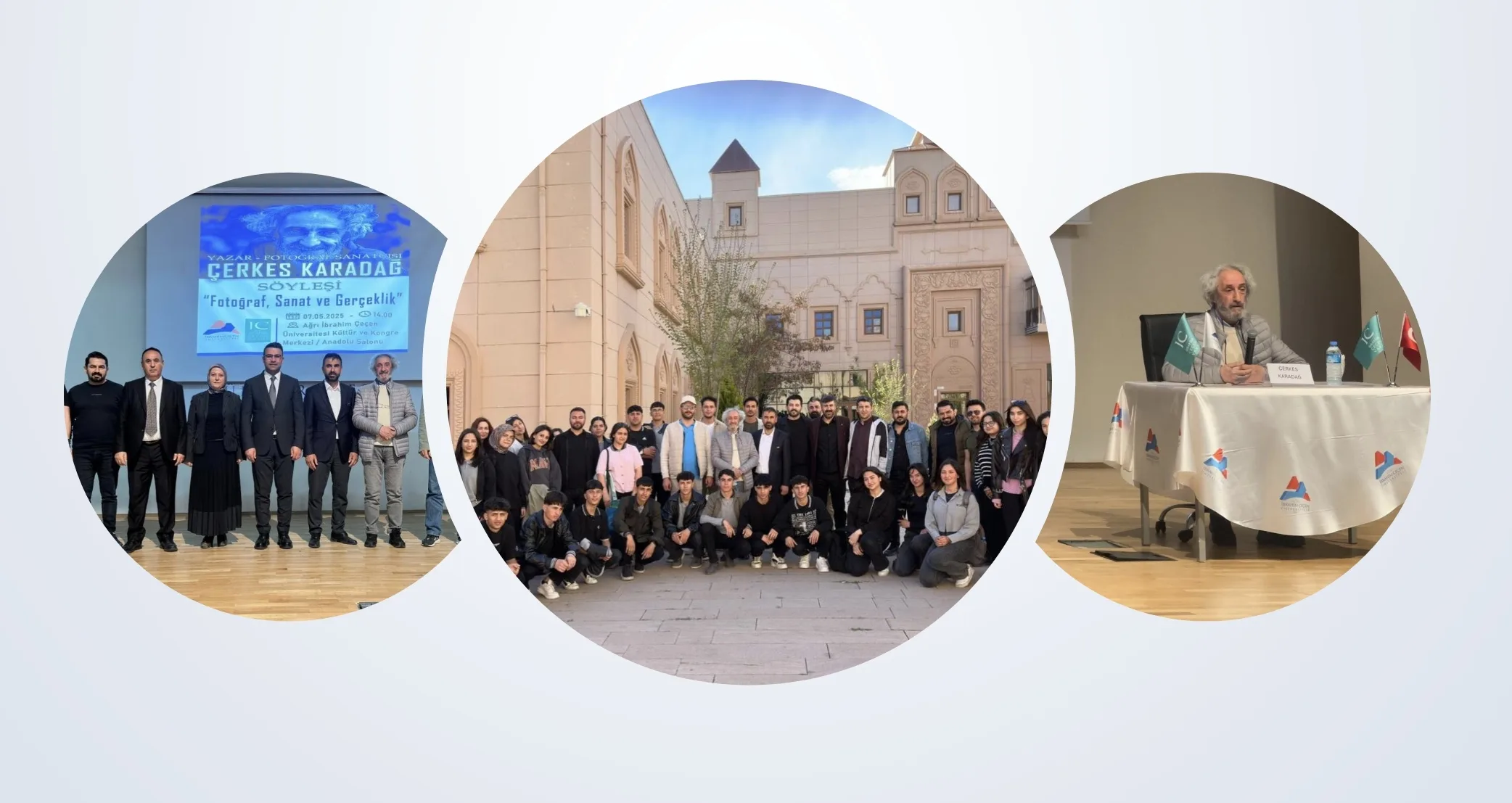 Usta Fotoğraf Sanatçısı Çerkes Karadağ, AİÇÜ öğrencileriyle buluştu